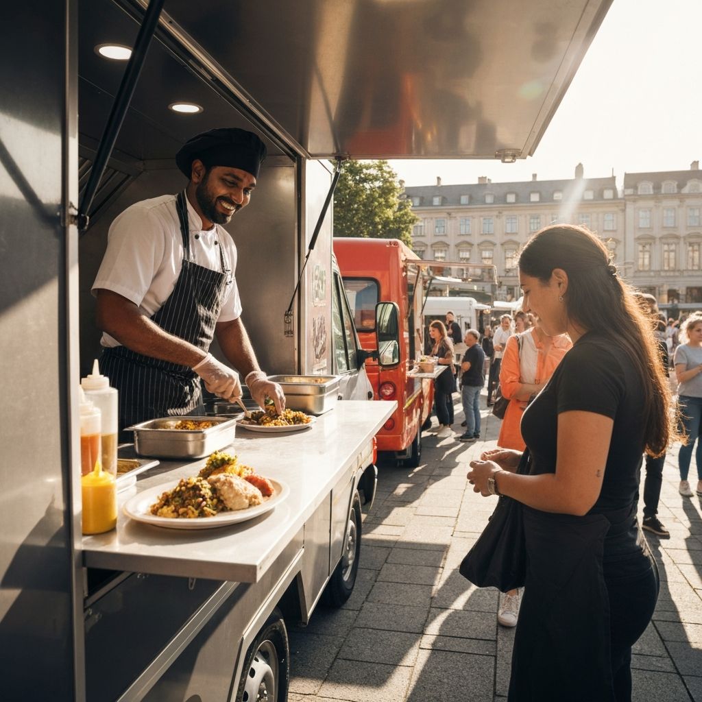 Food truck Le Chemin en action